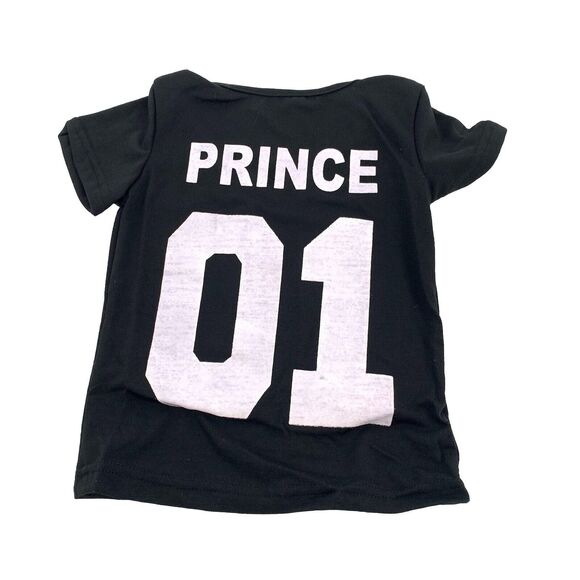New Team Prince 01 Short Sleeve T-Shirt Size Small Little Kids Toddler Black S - Picture 1 of 5